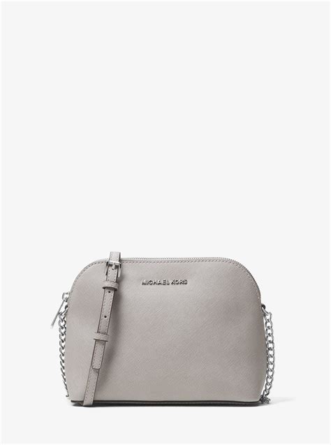 michael michael kors cindy large saffiano leather crossbody pearl grey|Michael Kors Cindy Large Saffiano Leather Crossbody .